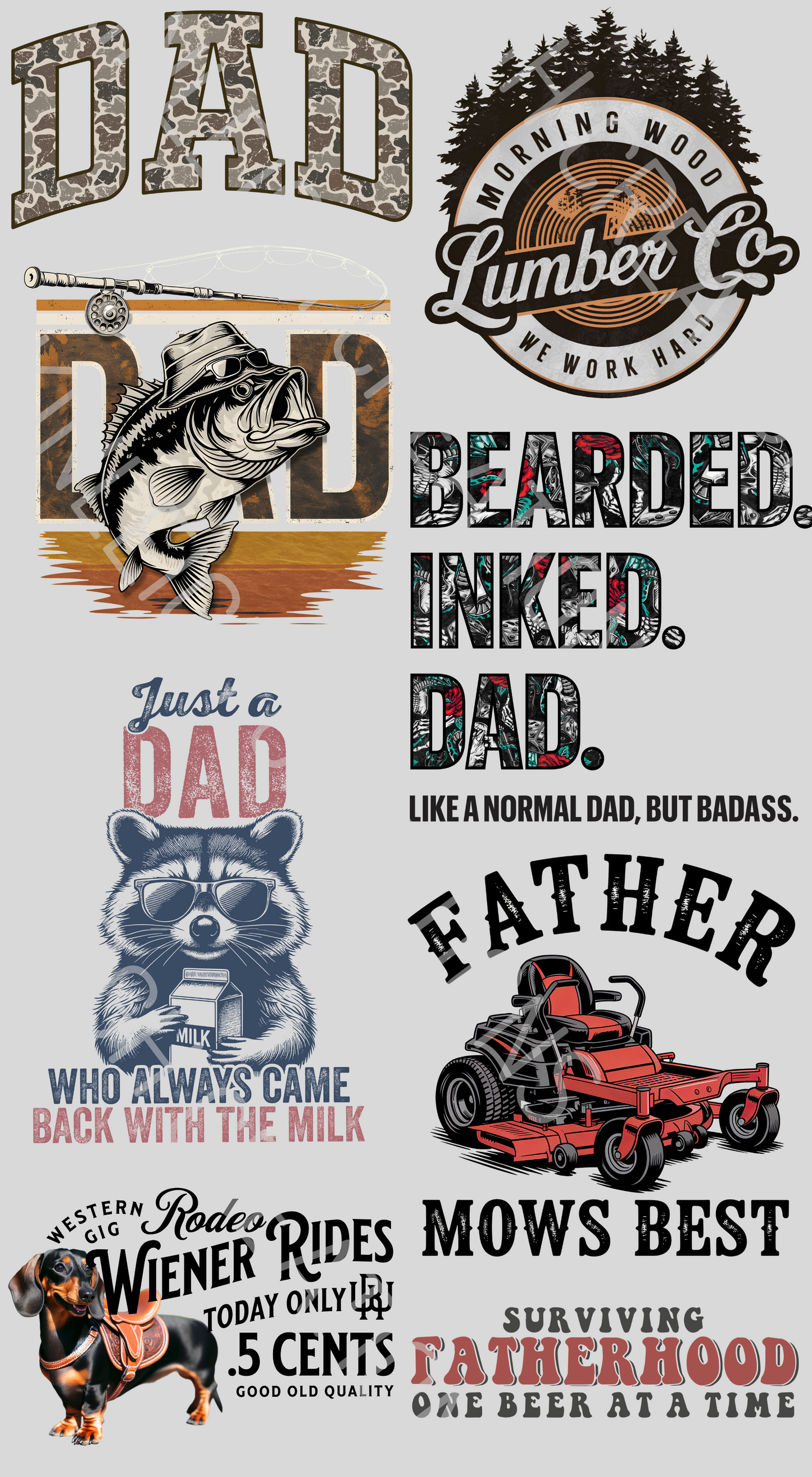 Dad Gang Sheet