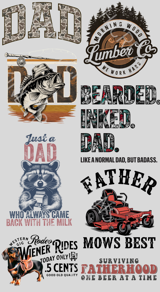 Dad Gang Sheet